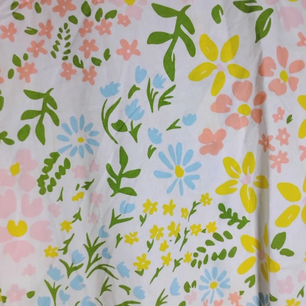 Pajama Shirt Women's Cotton Pastel Floral - Picture 5 of 8